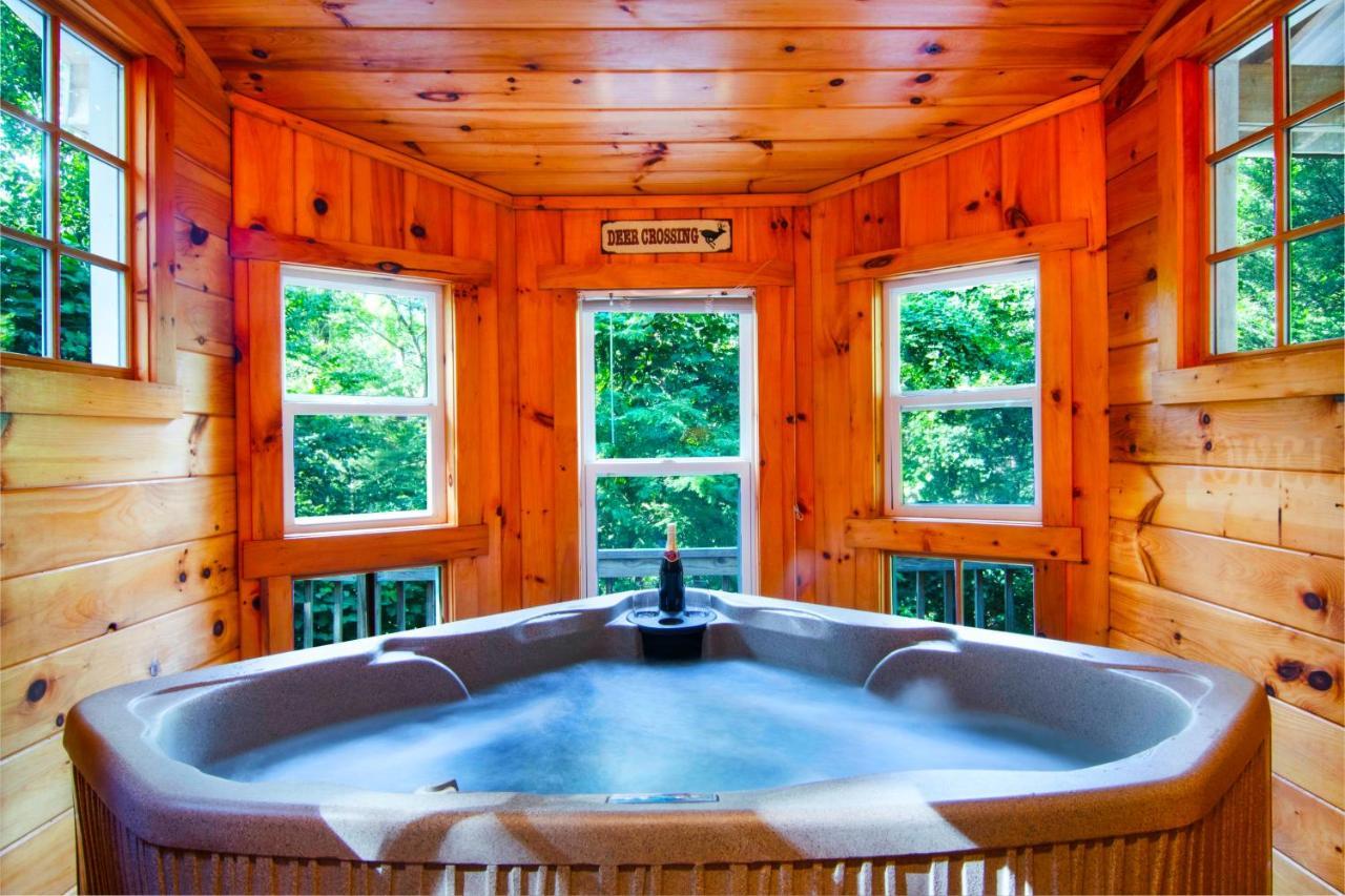 Cozy Cabin Retreat - Hot Tub, Fireplace & Fire Pit Blue Ridge Luaran gambar
